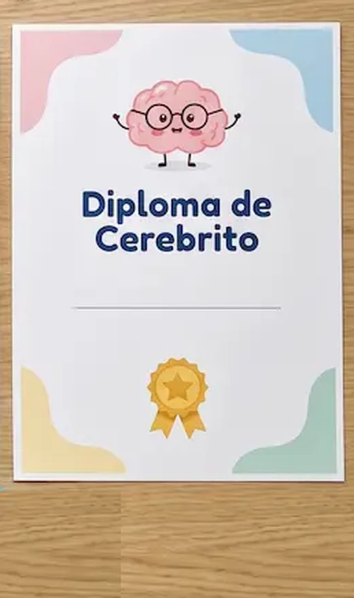 Diploma de Cerebrito para imprimir