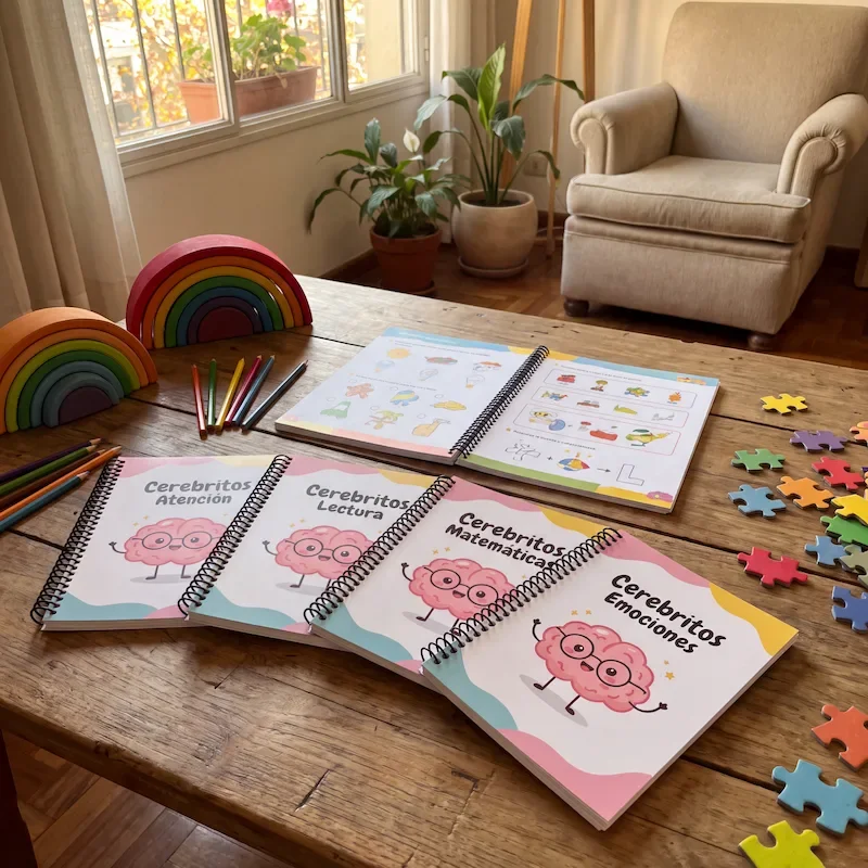 Cerebritos Pack Completo: matemáticas + lectura + independencia